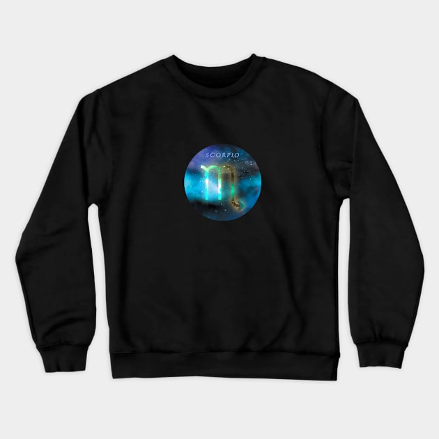 Scorpio Galaxian Crewneck Sweatshirt by crtswerks